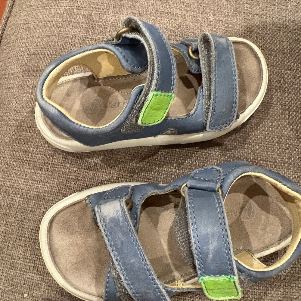 Naturino Blue and Green Comfort Sandals with Adjustable Straps